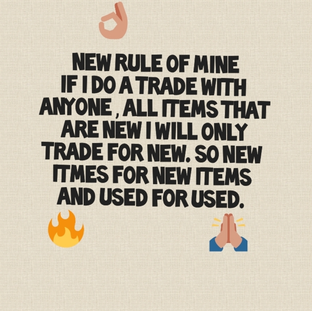 PLEASE READ No TRADES at the moment